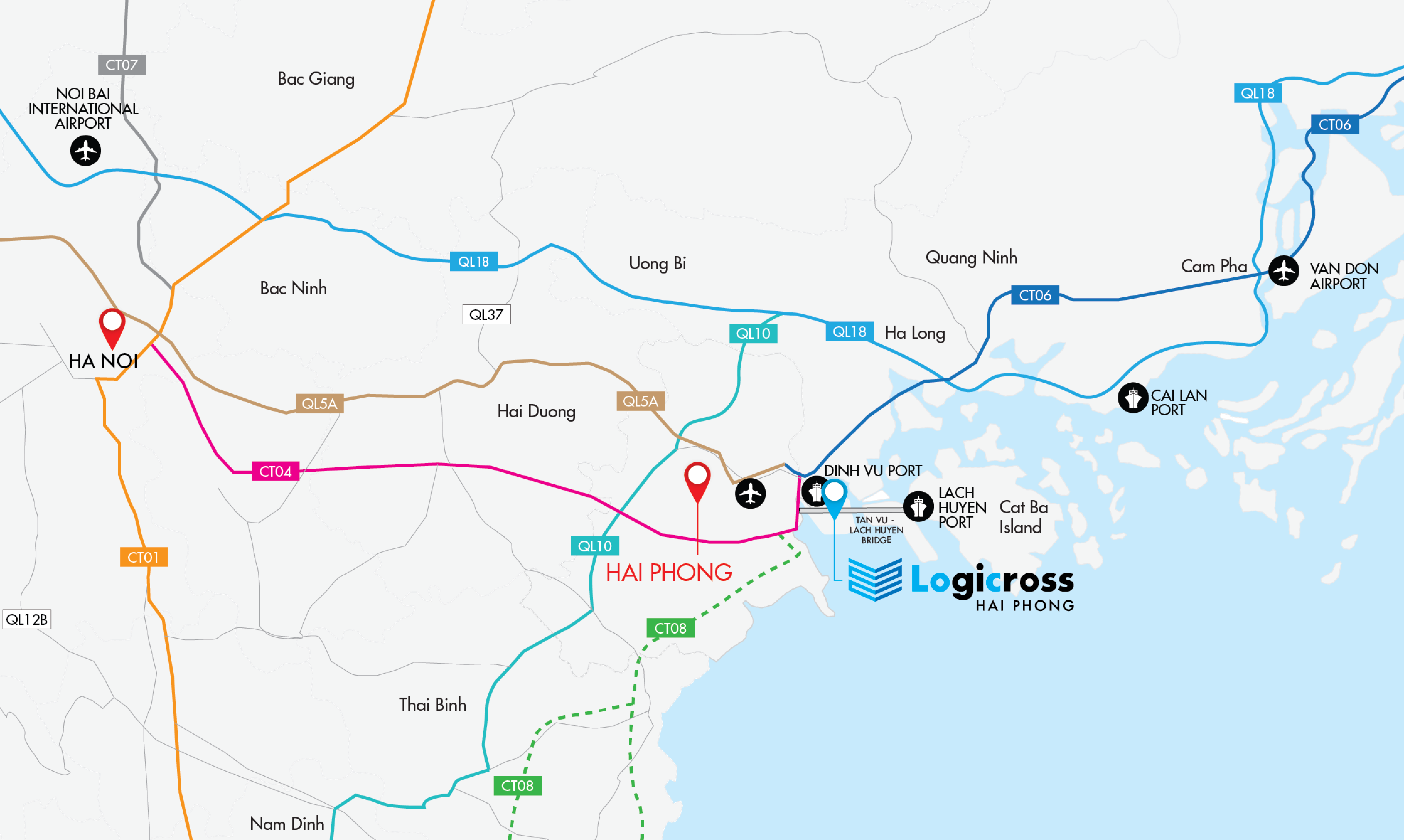 Logicross Hai Phong Map